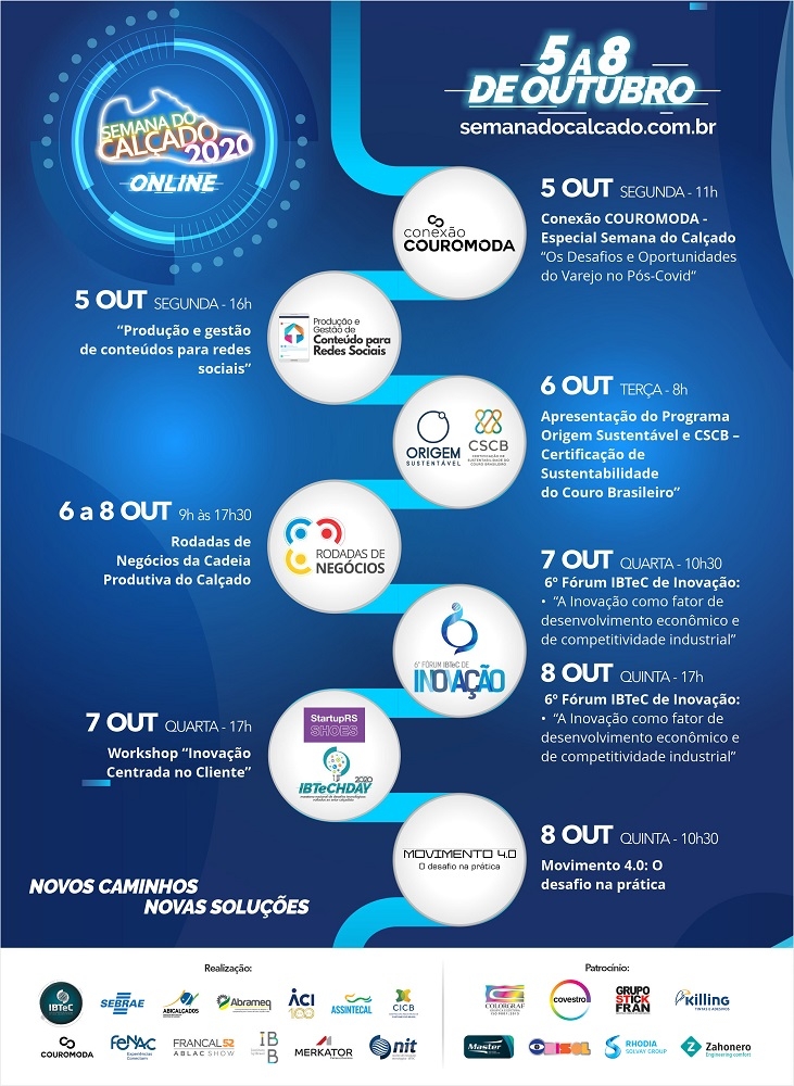 blog Programação Semana do Calçado - IBTeC 2020